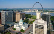 St Louis MO Downtown Aerial Photography